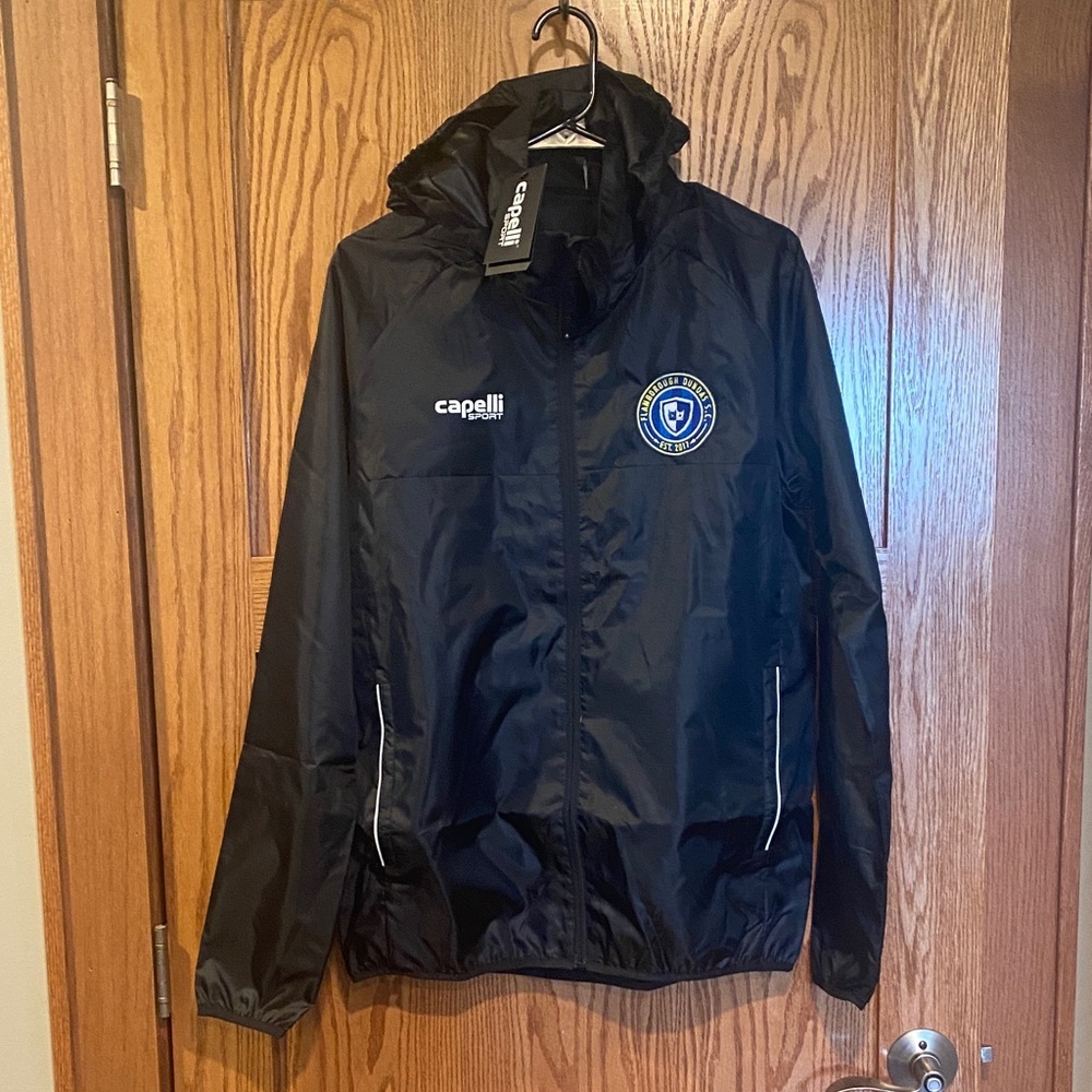 Capelli Black Windbreaker with Logo NWT Men’s Small